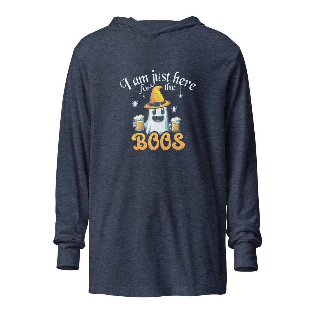 I'm Here For The Boos - Unisex hooded long-sleeve tee
