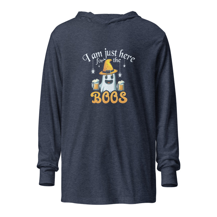 I'm Here For The Boos - Unisex hooded long-sleeve tee