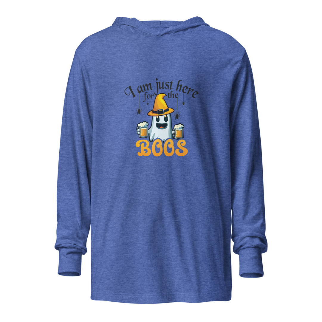 I'm Here For The Boos - Unisex hooded long-sleeve tee
