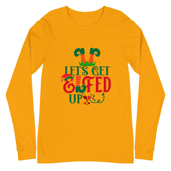 Let's Get Elfed Up - Unisex Lightweight Long Sleeve Tee