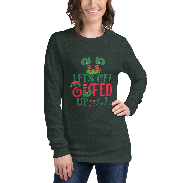 Let's Get Elfed Up - Unisex Lightweight Long Sleeve Tee