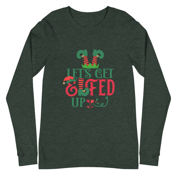 Let's Get Elfed Up - Unisex Lightweight Long Sleeve Tee