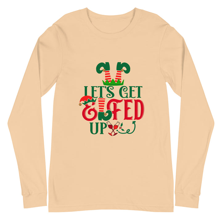 Let's Get Elfed Up - Unisex Lightweight Long Sleeve Tee