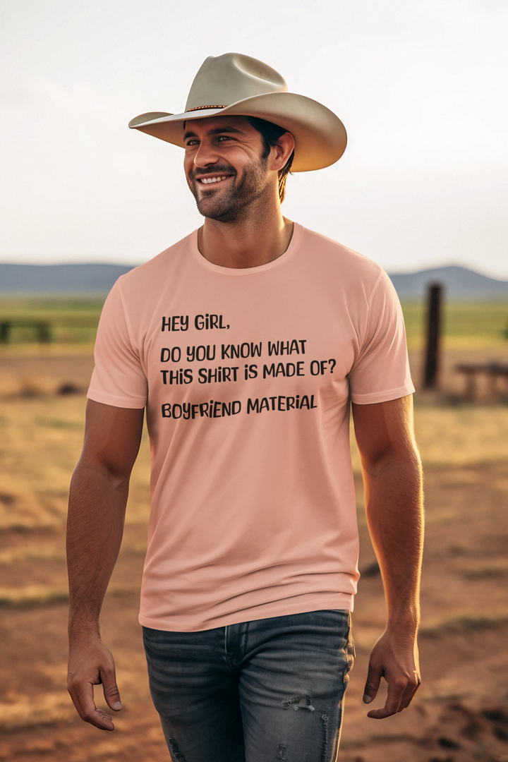 Boyfriend Material - Mens Fitted Short Sleeve T-shirt