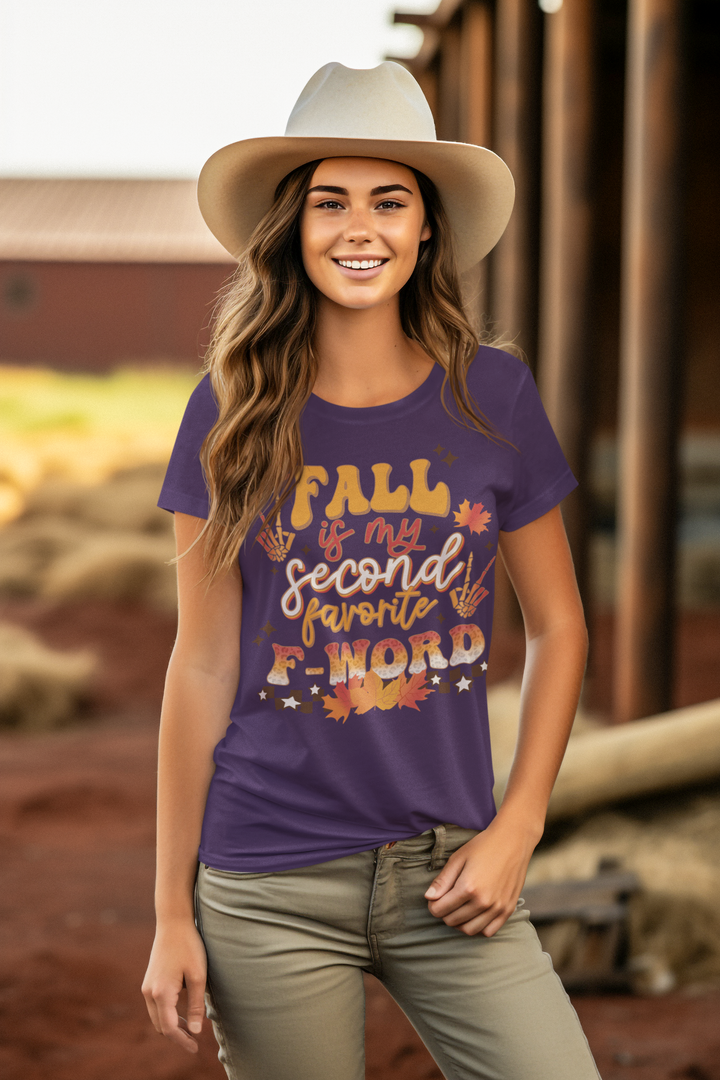 Fall Is My Second Favorite F Word - Women's Softstyle Tee