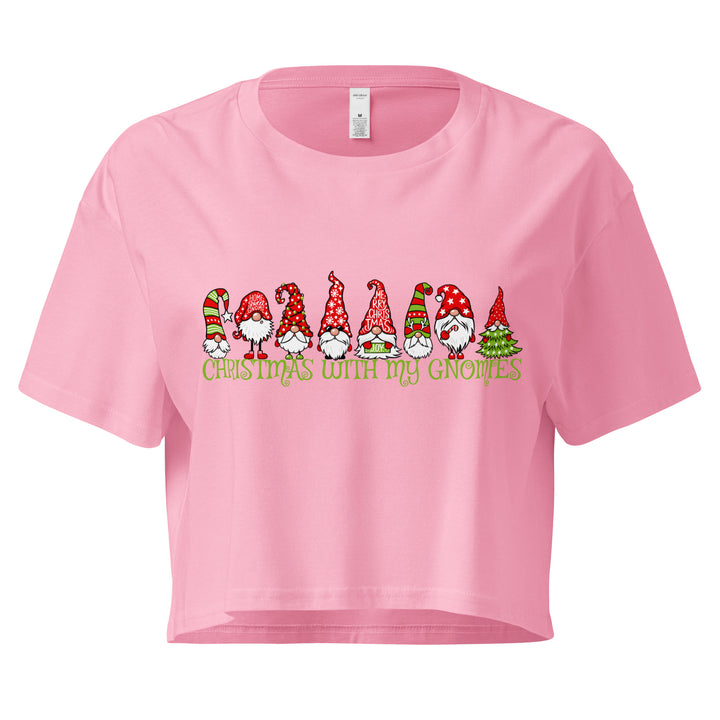 Christmas With My Gnomies - Women’s crop top