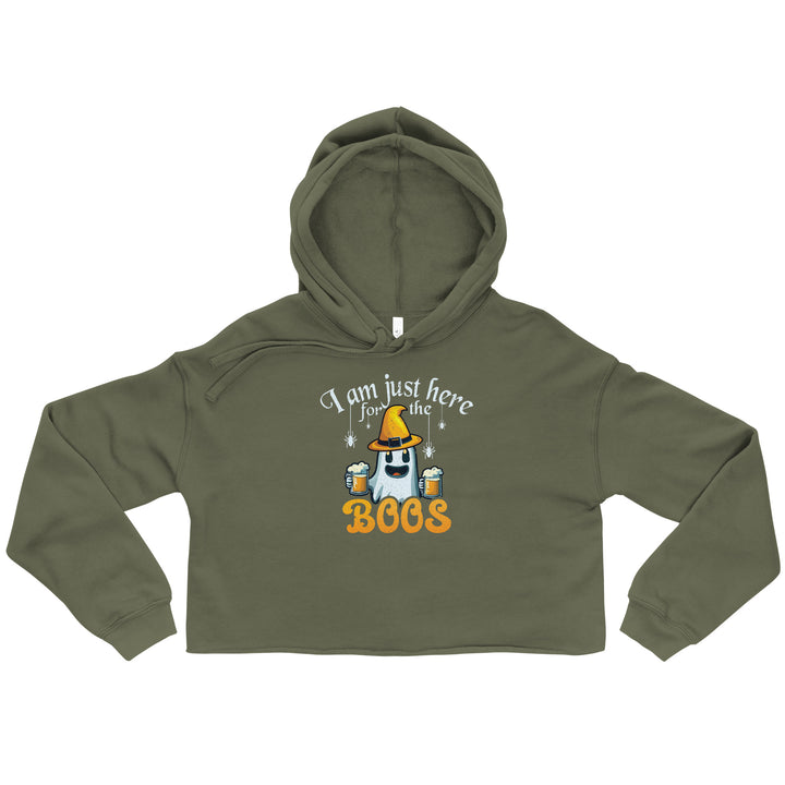 I'm Just Here For The Boos - Cropped Hoodie
