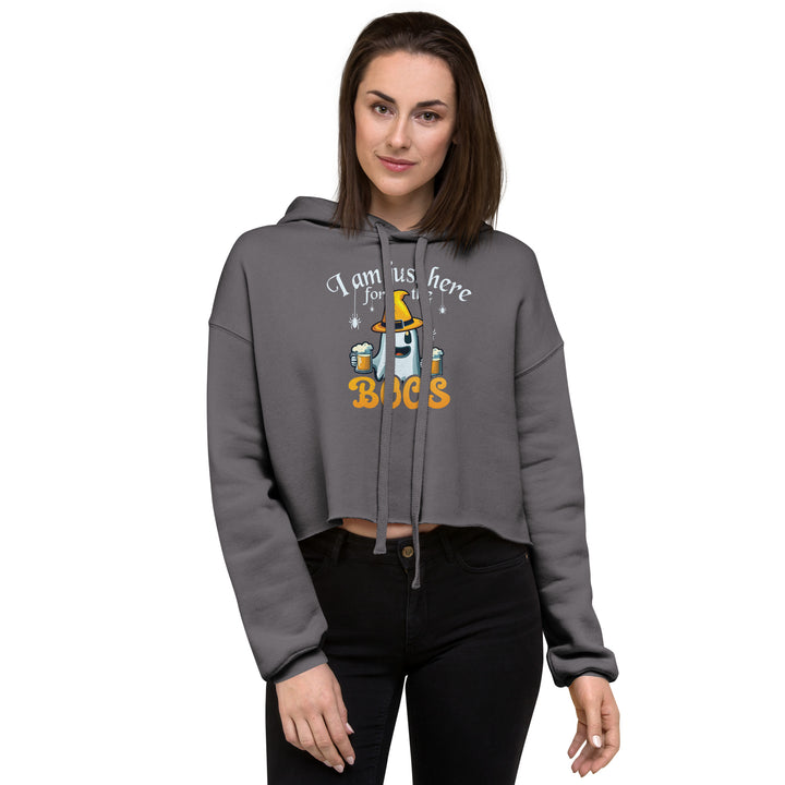 I'm Just Here For The Boos - Cropped Hoodie
