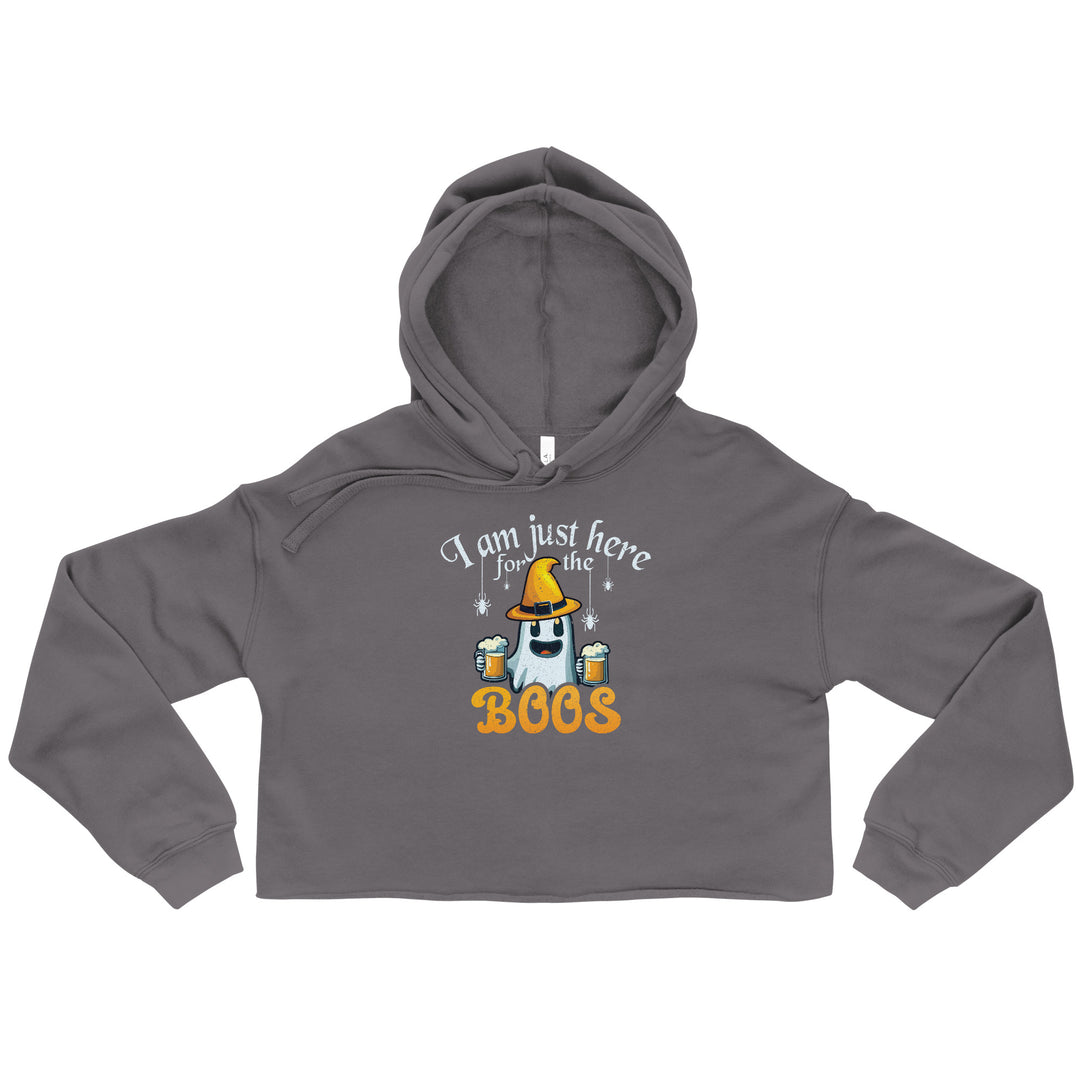 I'm Just Here For The Boos - Cropped Hoodie
