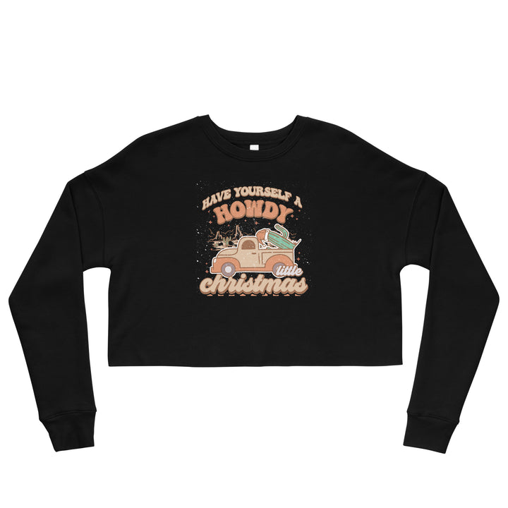 Howdy Christmas - Crop Sweatshirt