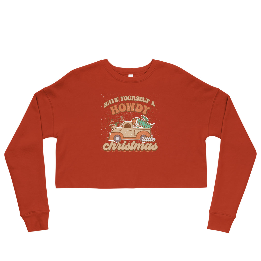 Howdy Christmas - Crop Sweatshirt