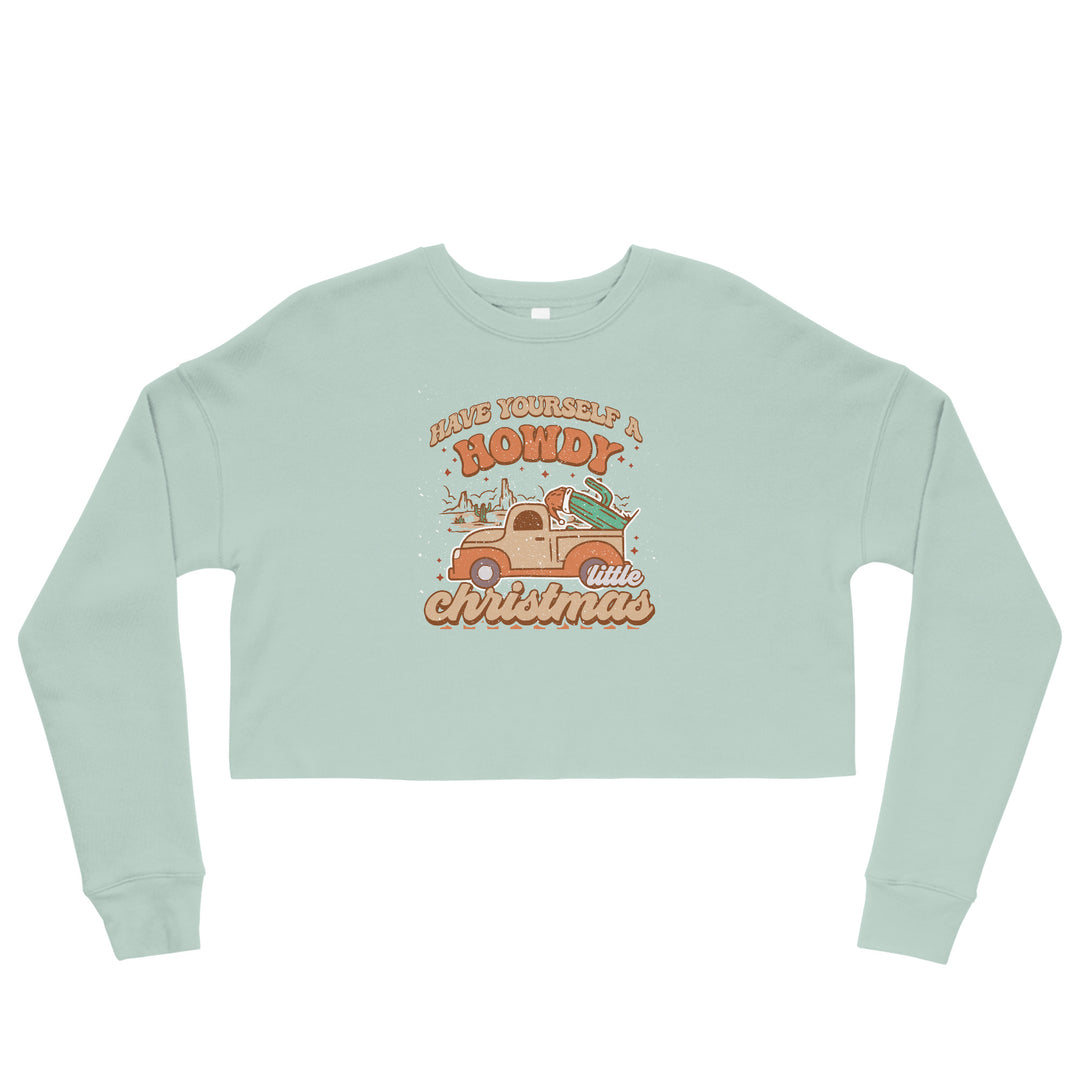 Howdy Christmas - Crop Sweatshirt