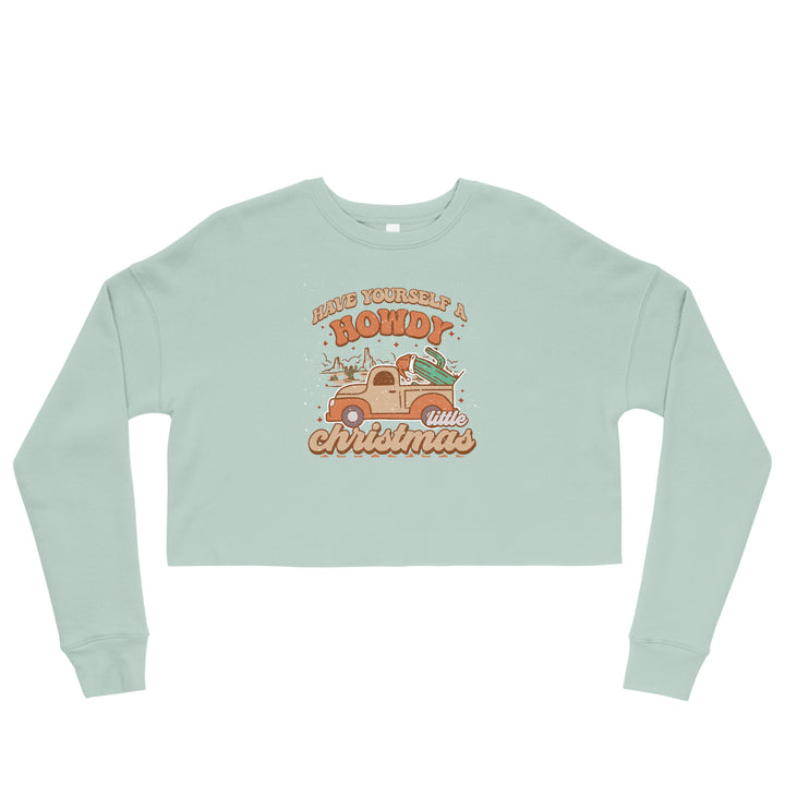 Howdy Christmas - Crop Sweatshirt