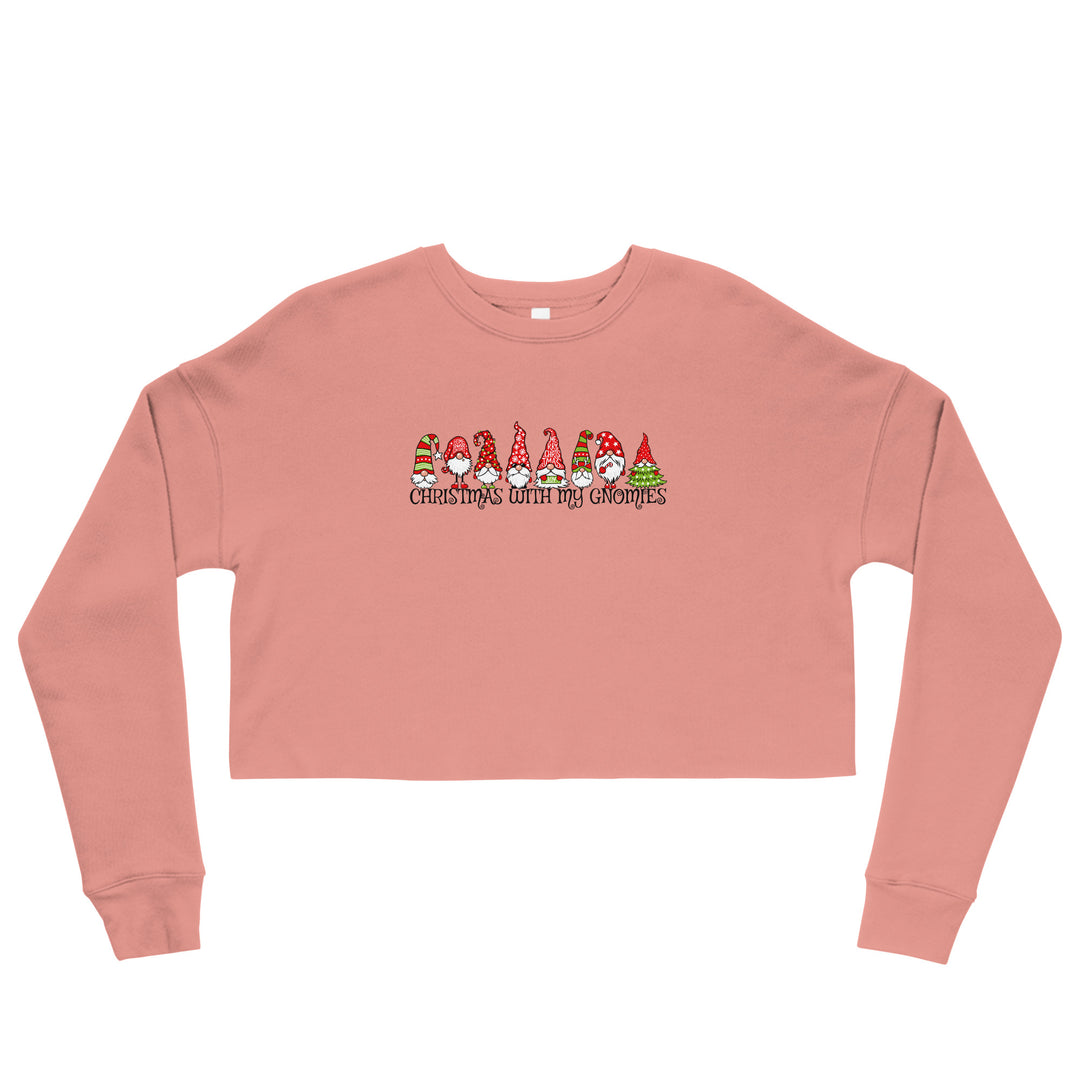 Christmas With My Gnomies - Crop Sweatshirt