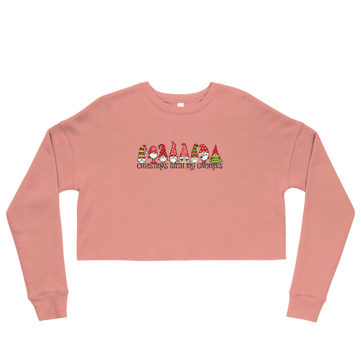 Christmas With My Gnomies - Crop Sweatshirt