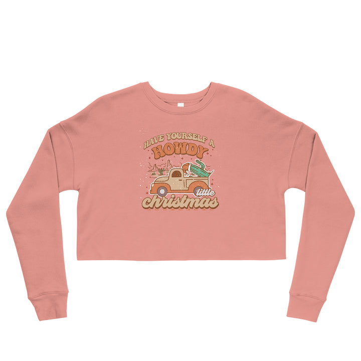 Howdy Christmas - Crop Sweatshirt