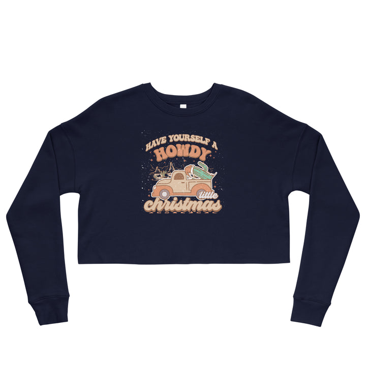 Howdy Christmas - Crop Sweatshirt