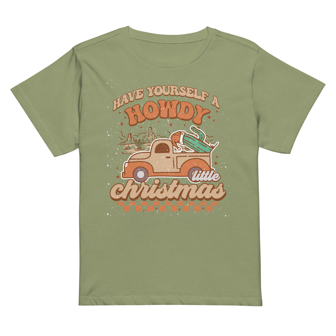 Howdy Christmas - Women’s high-waisted t-shirt