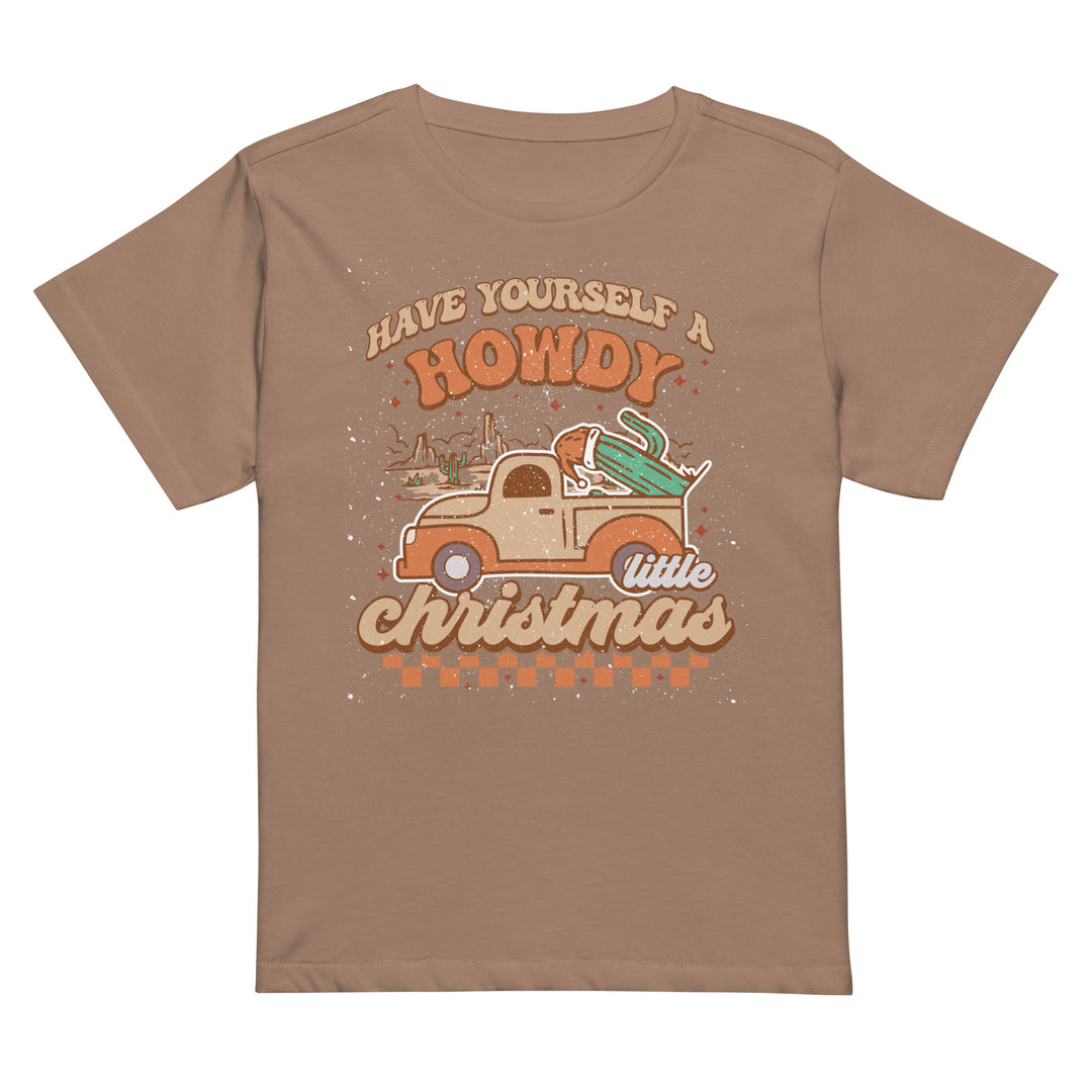Howdy Christmas - Women’s high-waisted t-shirt
