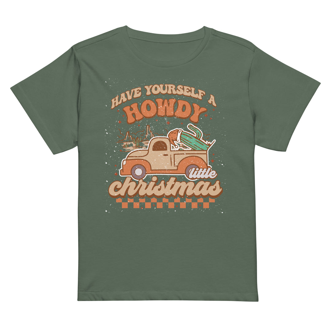 Howdy Christmas - Women’s high-waisted t-shirt