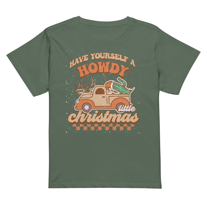 Howdy Christmas - Women’s high-waisted t-shirt
