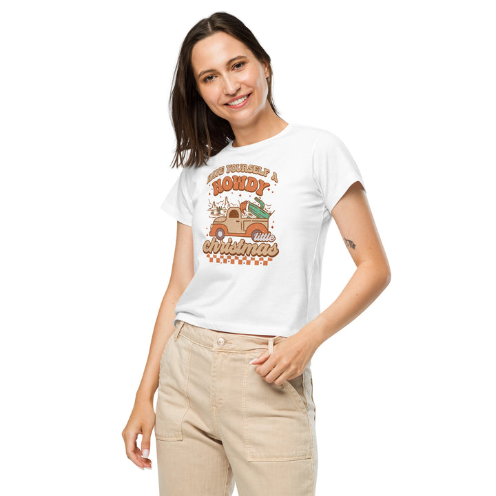 Howdy Christmas - Women’s high-waisted t-shirt