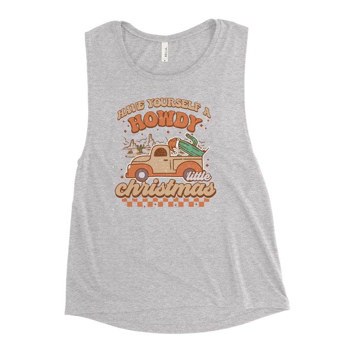 Howdy Christmas - Ladies’ Muscle Tank