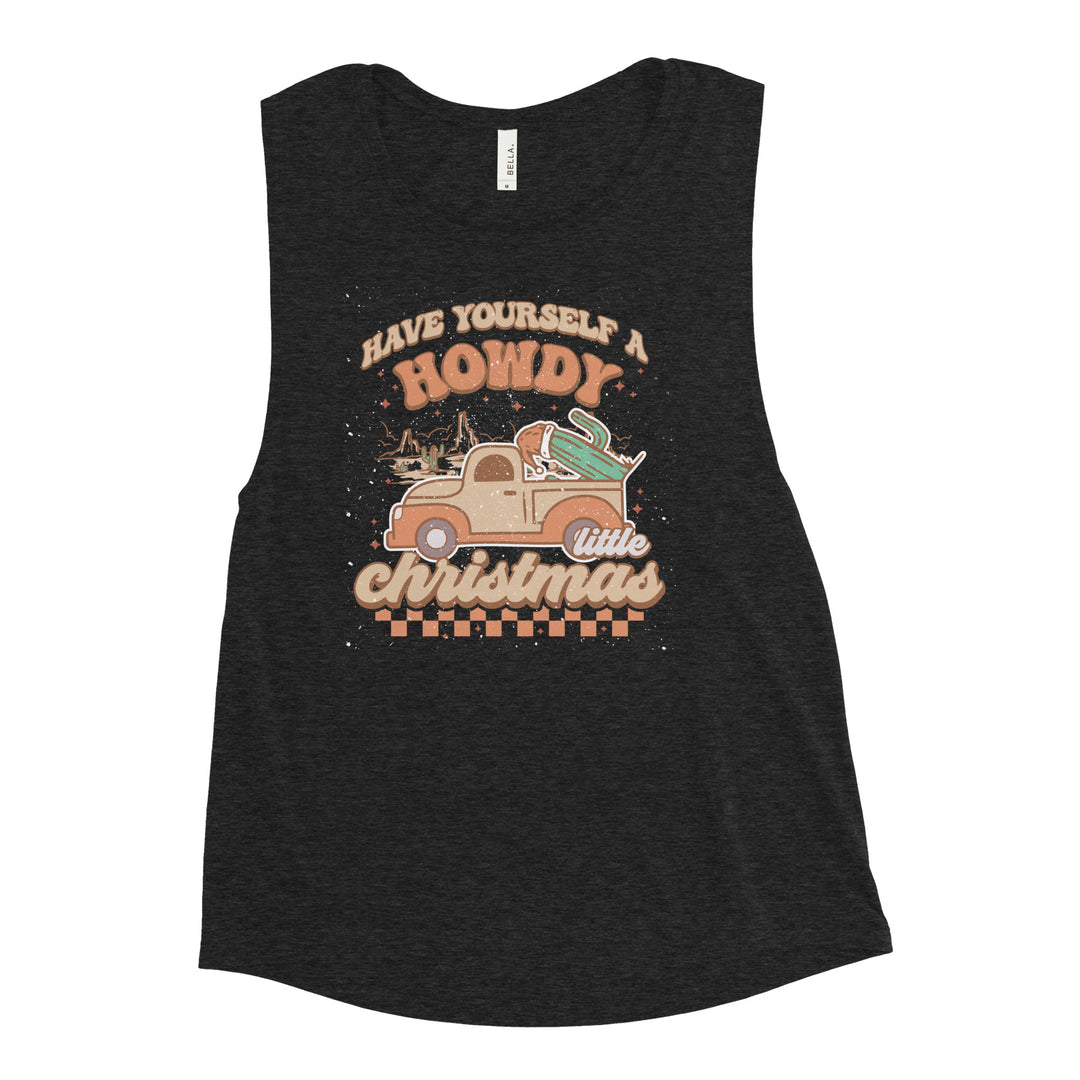 Howdy Christmas - Ladies’ Muscle Tank