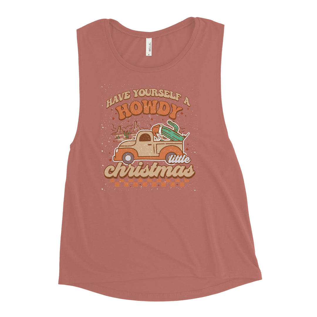 Howdy Christmas - Ladies’ Muscle Tank