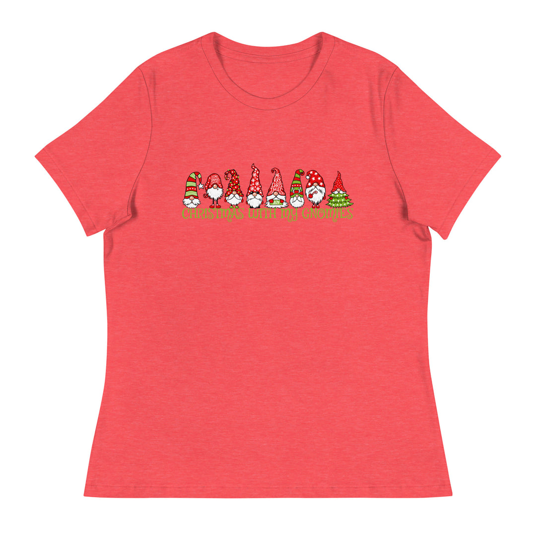 Christmas With My Gnomies - Women's Relaxed T-Shirt