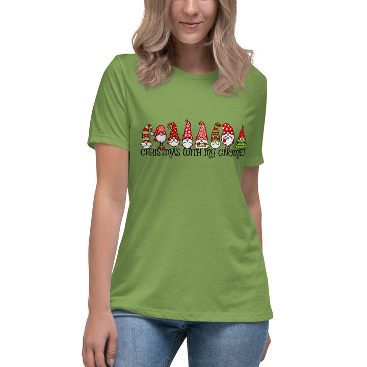 Christmas With My Gnomies - Women's Relaxed T-Shirt