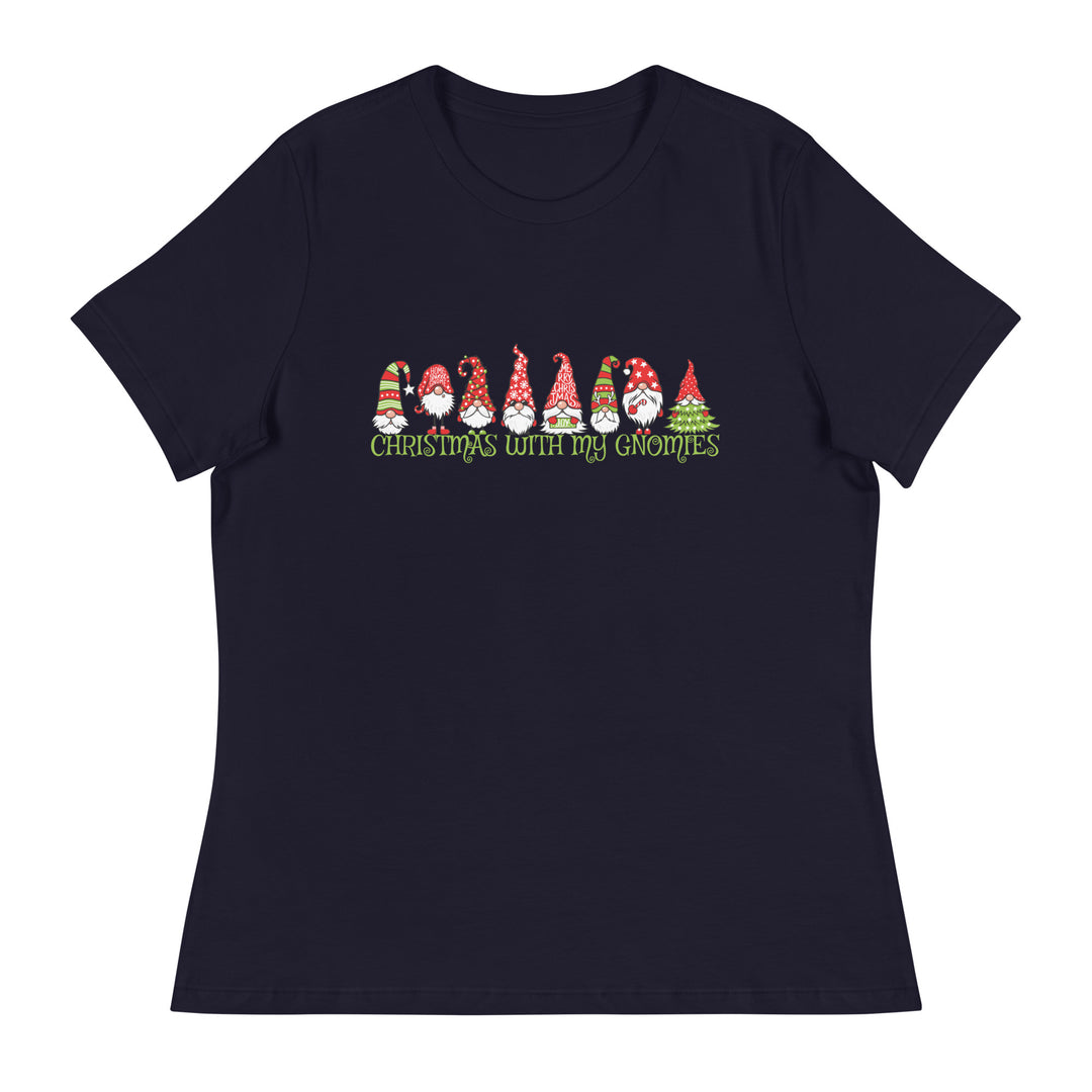 Christmas With My Gnomies - Women's Relaxed T-Shirt