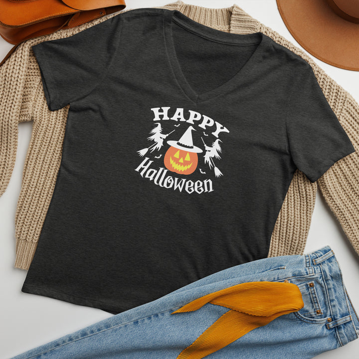Happy Halloween - Women’s relaxed v-neck t-shirt