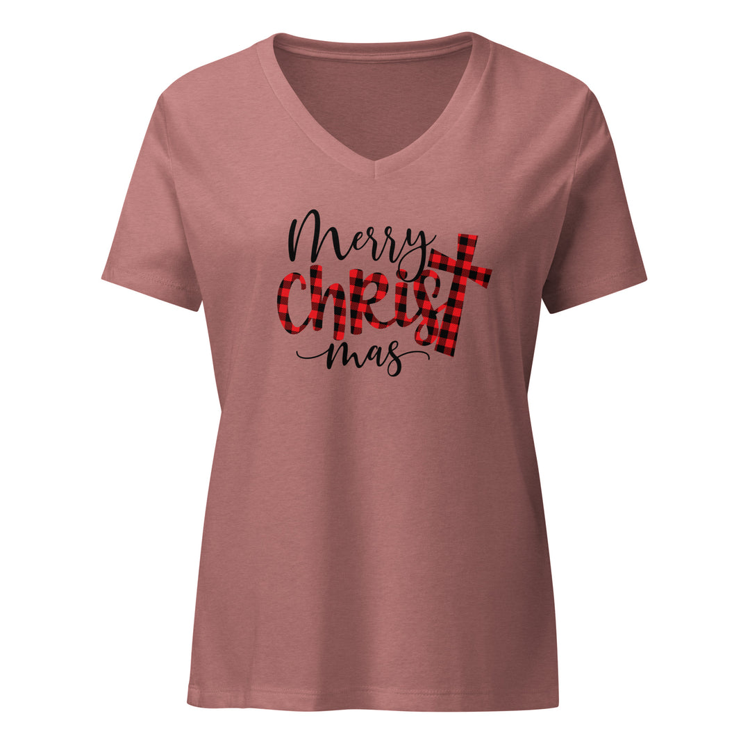 Merry Christ Mas - Women’s relaxed v-neck t-shirt