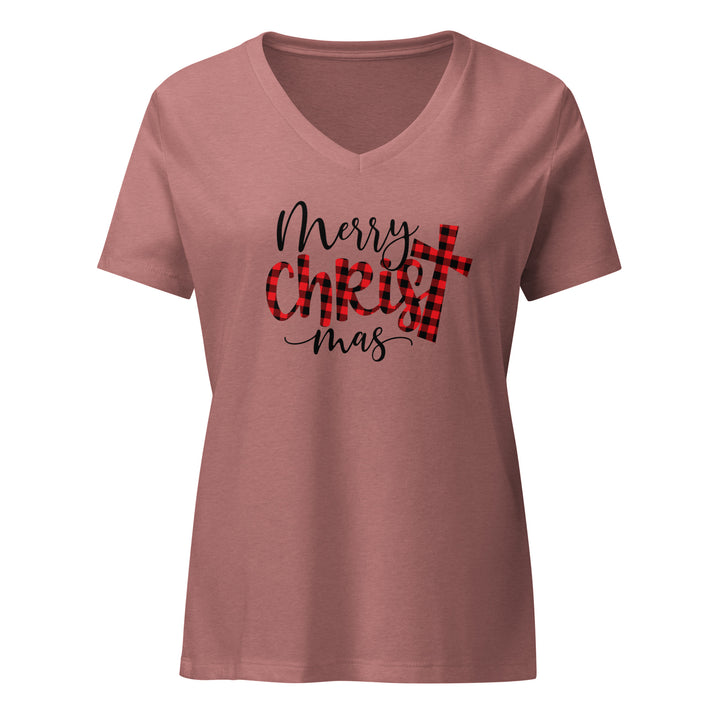 Merry Christ Mas - Women’s relaxed v-neck t-shirt