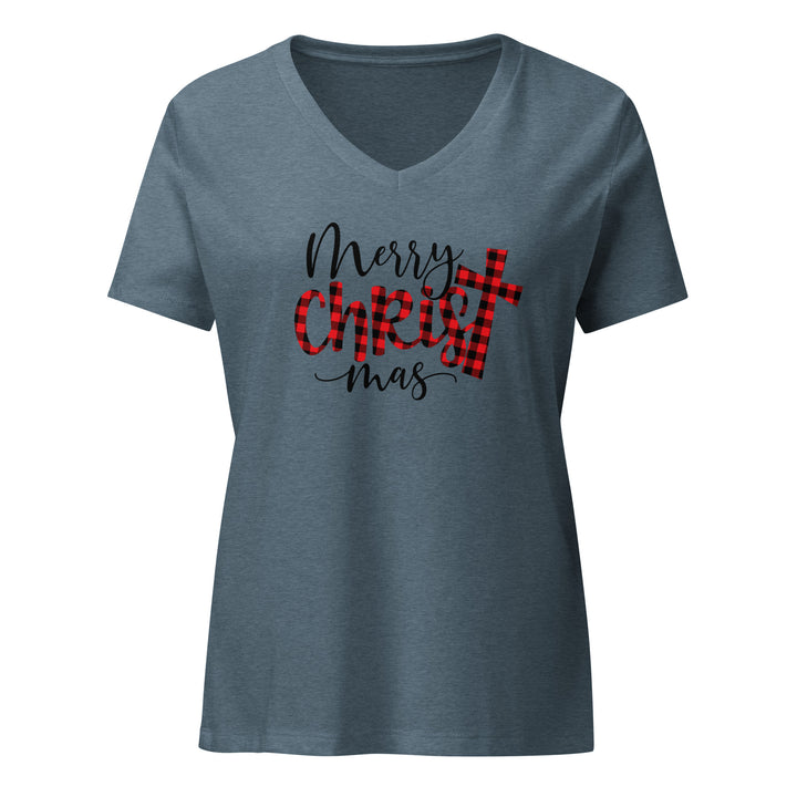 Merry Christ Mas - Women’s relaxed v-neck t-shirt