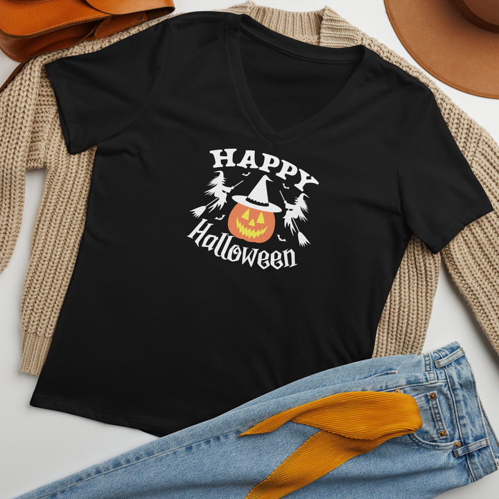 Happy Halloween - Women’s relaxed v-neck t-shirt