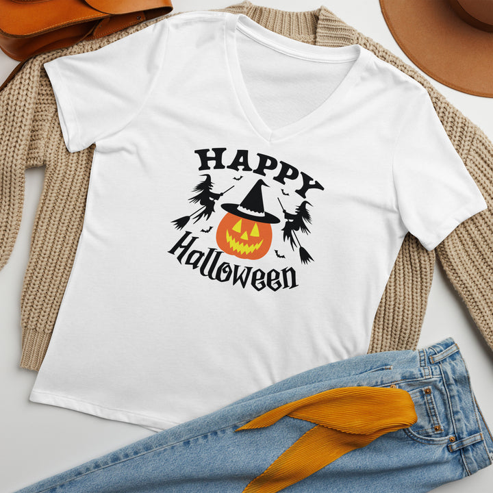 Happy Halloween - Women’s relaxed v-neck t-shirt