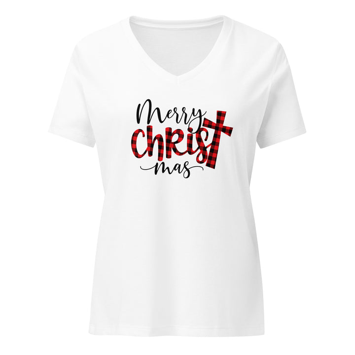 Merry Christ Mas - Women’s relaxed v-neck t-shirt