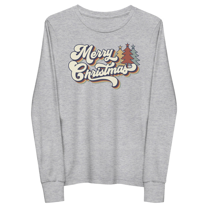 Retro Merry Christmas - Youth long sleeve tee