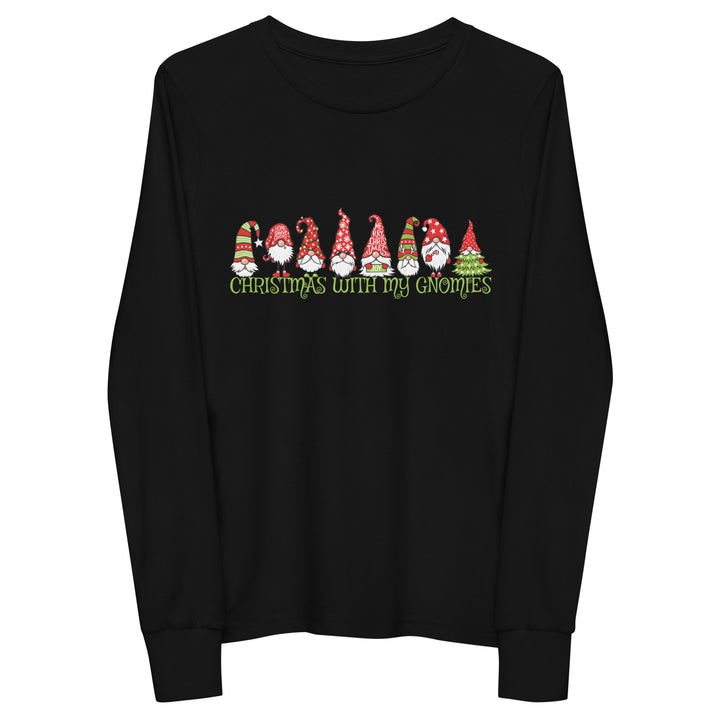 Christmas With My Gnomies - Youth long sleeve tee