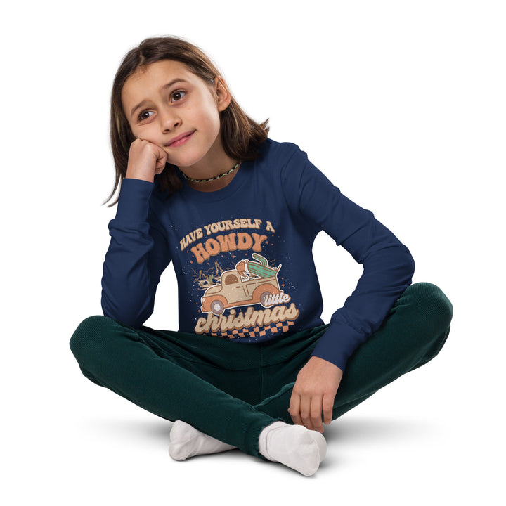 Howdy Christmas - Youth long sleeve tee