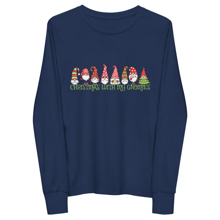 Christmas With My Gnomies - Youth long sleeve tee