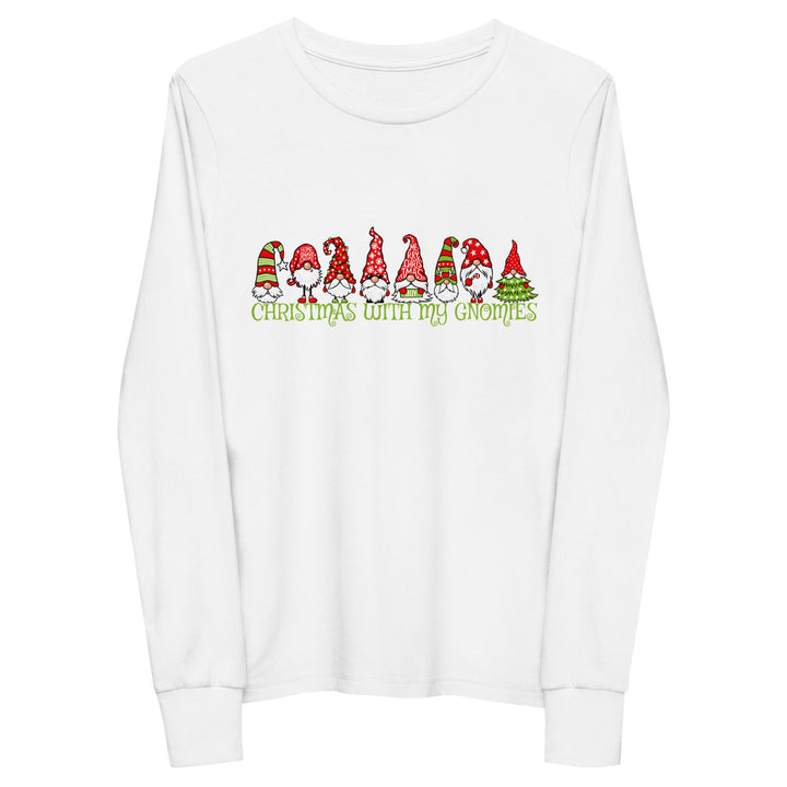Christmas With My Gnomies - Youth long sleeve tee